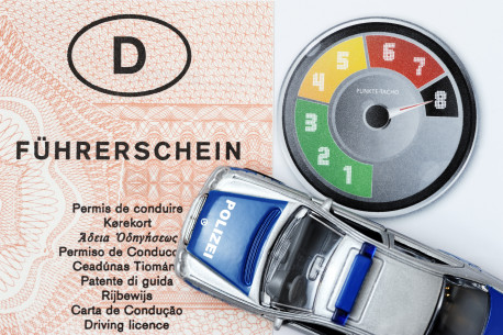 Punkte-Tacho, neues Punktesystem f�r Verkehrss�nder, Symbolfoto.